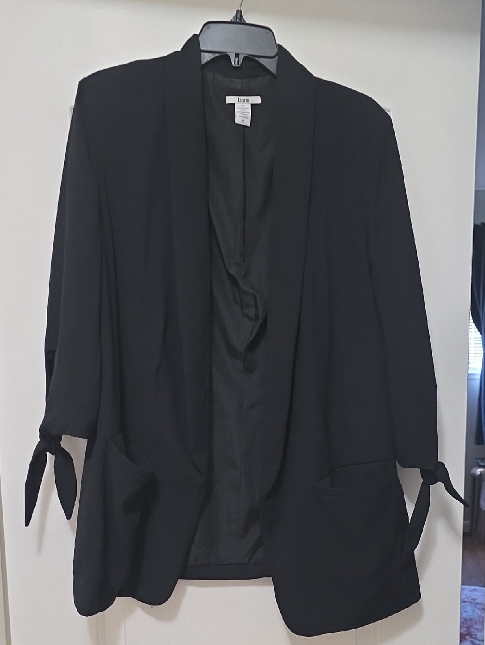 Bar III Black Polyester Blazer